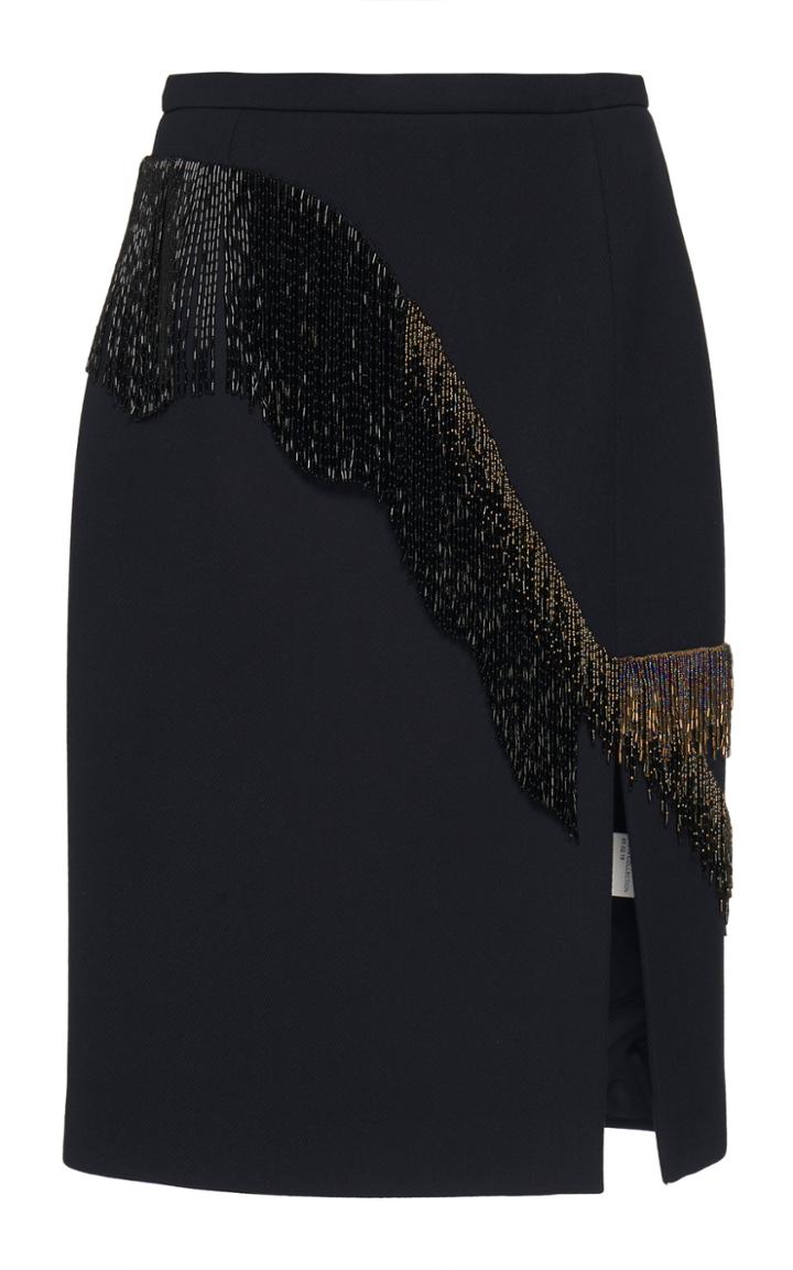Dice Kayek Beaded Fringe Skirt