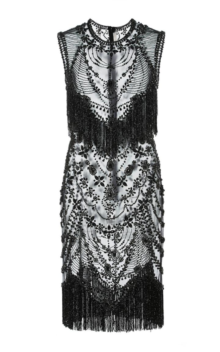 Naeem Khan Embellished Tulle Dress