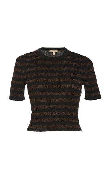 Michael Kors Collection Striped Rib Tee Shirt