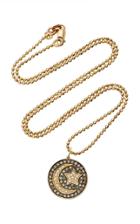 Sydney Evan Pave Moon And Star Medallion Charm