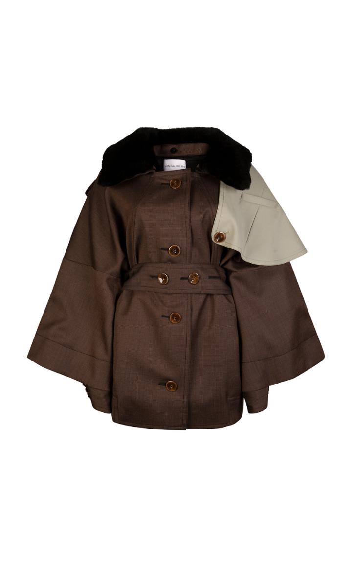 Moda Operandi Joshua Millard Texel Shearling-trimmed Wool Parka