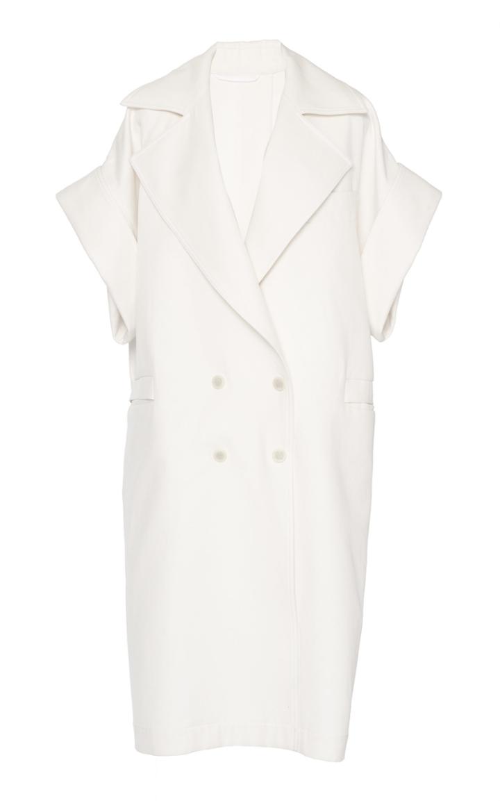Max Mara Micio Short Sleeve Cotton Twill Coat