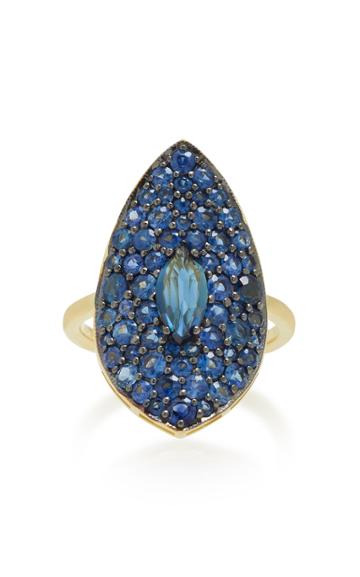 Ila Blue Moon 14k Gold And Sapphire Ring