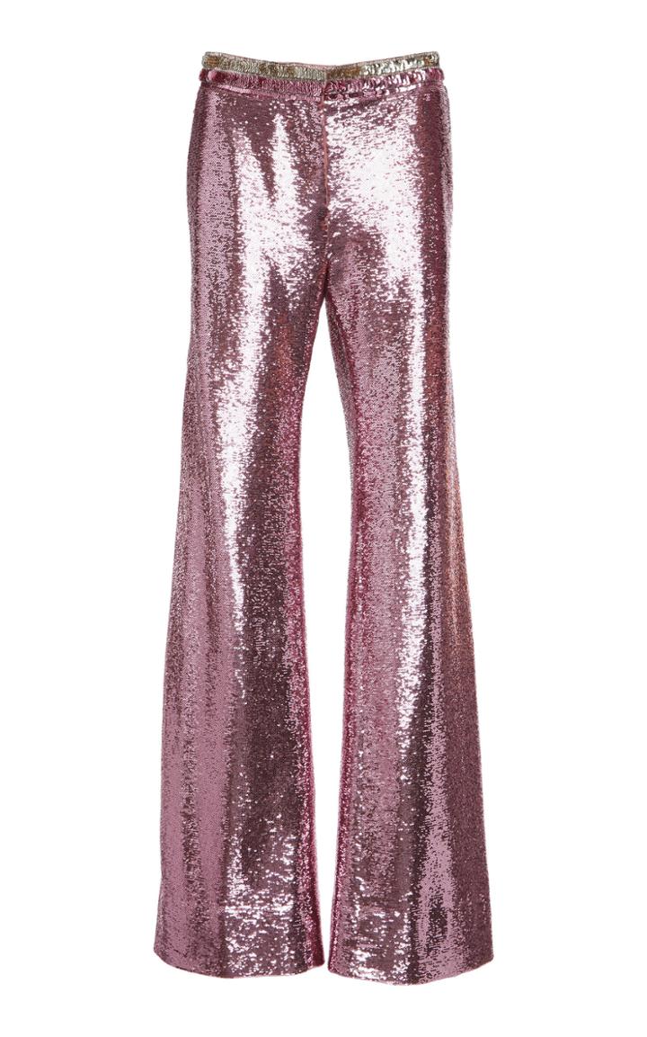 Valentino Sequin Wide-leg Trouser