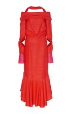 Hellessy Pat Off-the-shoulder Lame Dress