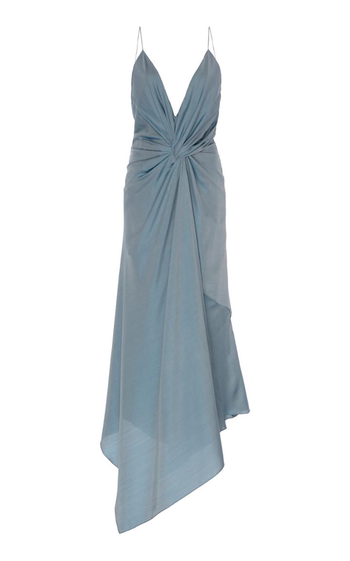 Moda Operandi Cushnie Draped Silk-satin Dress Size: 0