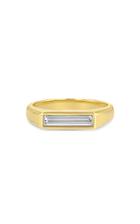 Moda Operandi Grace Lee 14k Yellow Gold Diamond Baguette Signet Ring