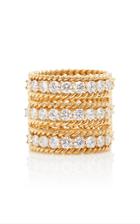 The Last Line Diamond Three Row Twist Ring