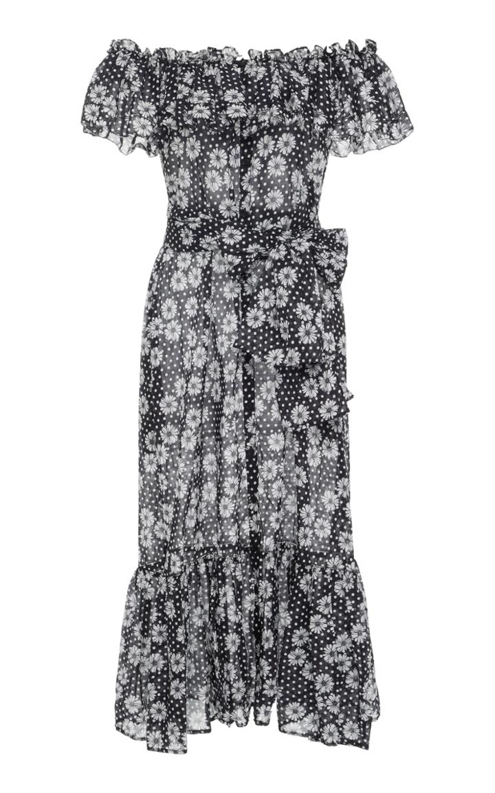 Lisa Marie Fernandez Mira Dasies And Dots Cotton-voile Dress