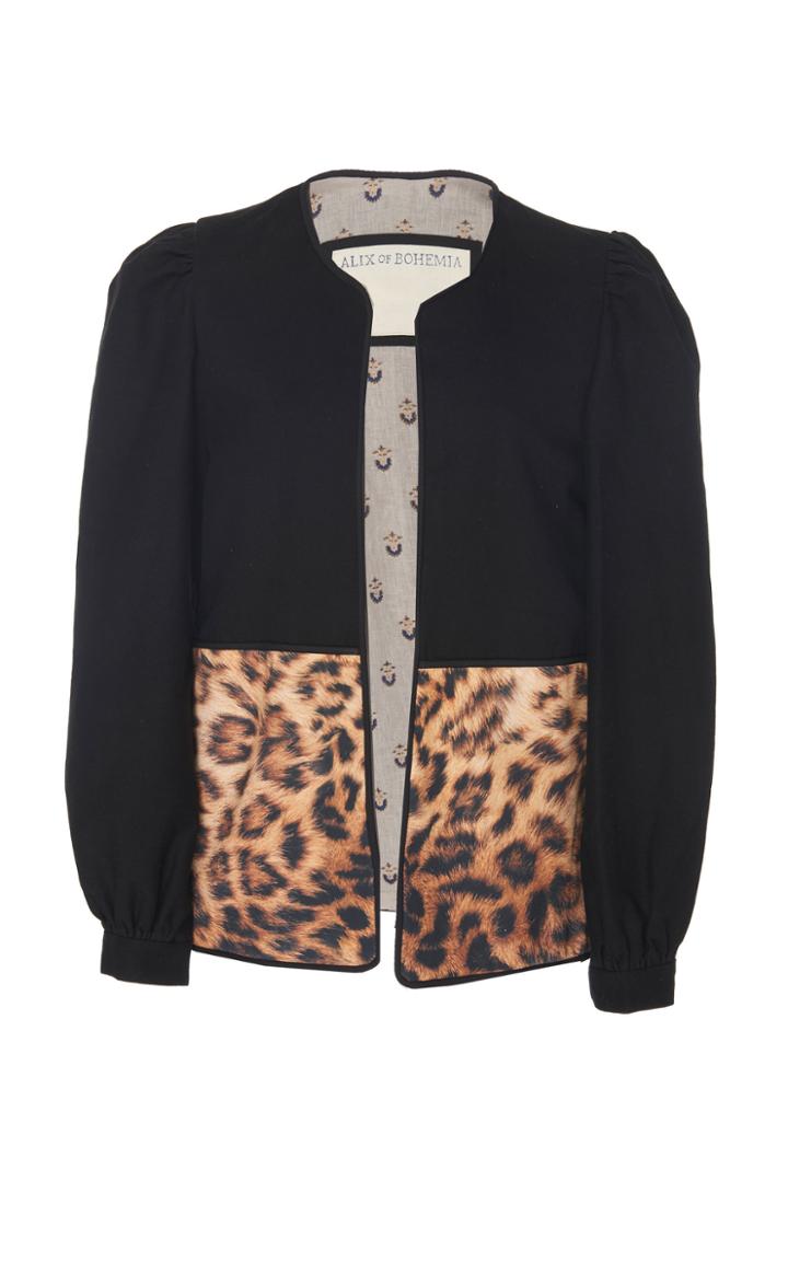 Alix Of Bohemia Robinson Classic Round Neck Leopard Jacket