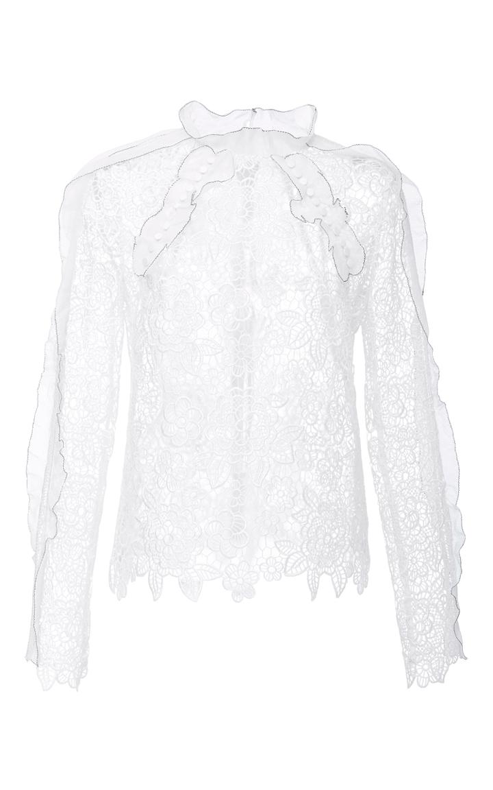 Self Portrait Cutout Floral Top