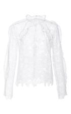 Self Portrait Cutout Floral Top