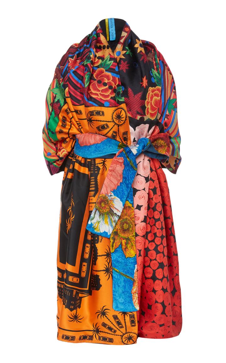 Rianna + Nina M'o Exclusive Printed Silk Stole