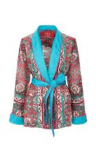 Cabana Printed Silk Dressing Gown