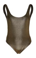 Marie France Van Damme Milady Nageur Metallic Swimsuit