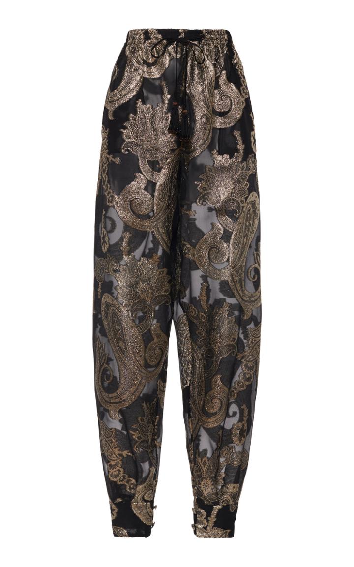 Moda Operandi Etro Paisley Fil Coup Tapered Pants Size: 38