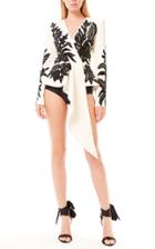 Moda Operandi Zuhair Murad Asymmetric Embroidered Cady Jacket