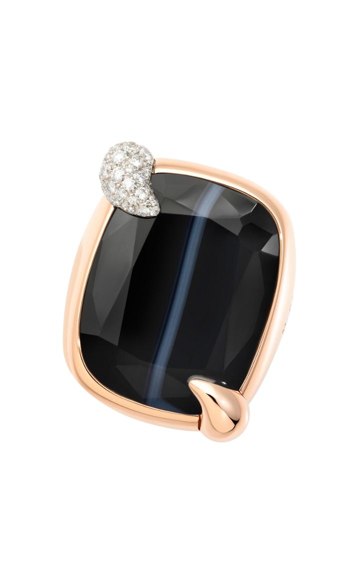 Pomellato Ritratto Black And White Agate Ring