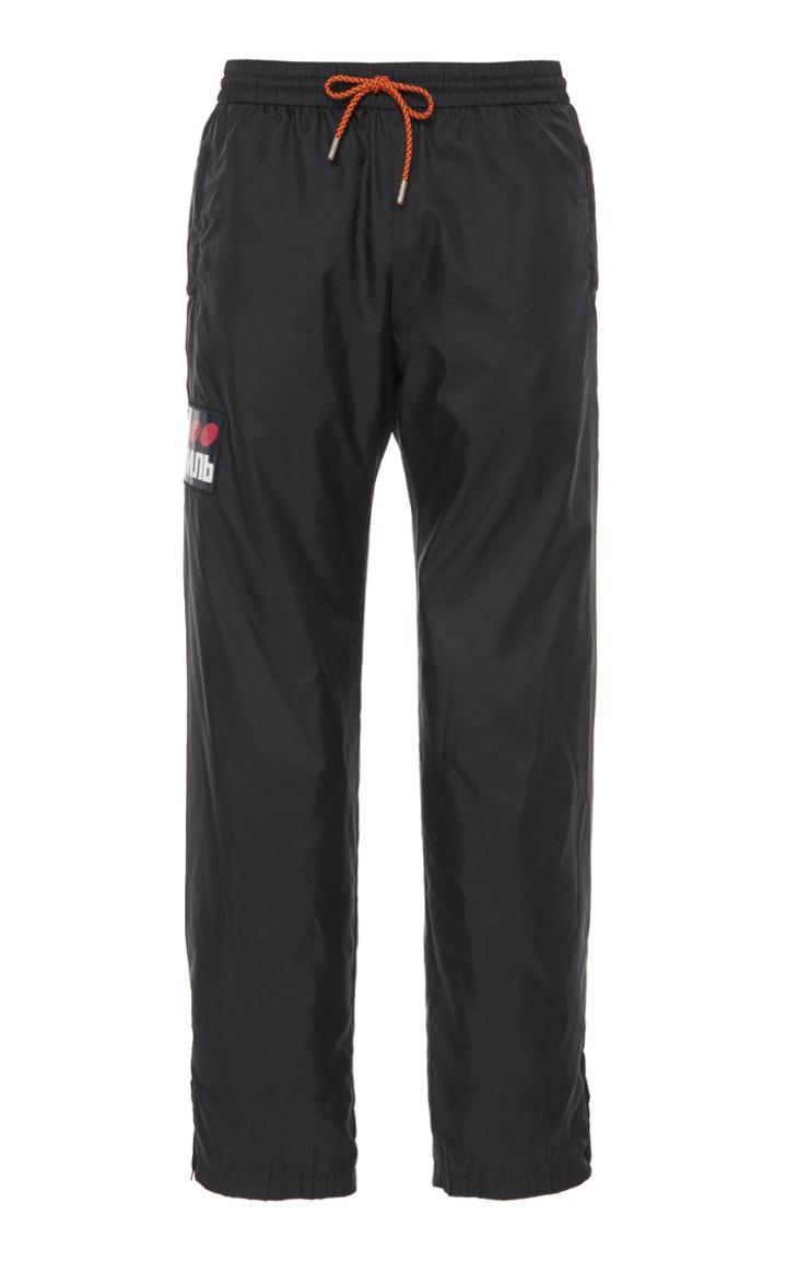 Heron Preston Logo-appliqud Shell Joggers