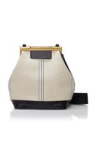 Victoria Beckham Canvas Frame Bucket Bag