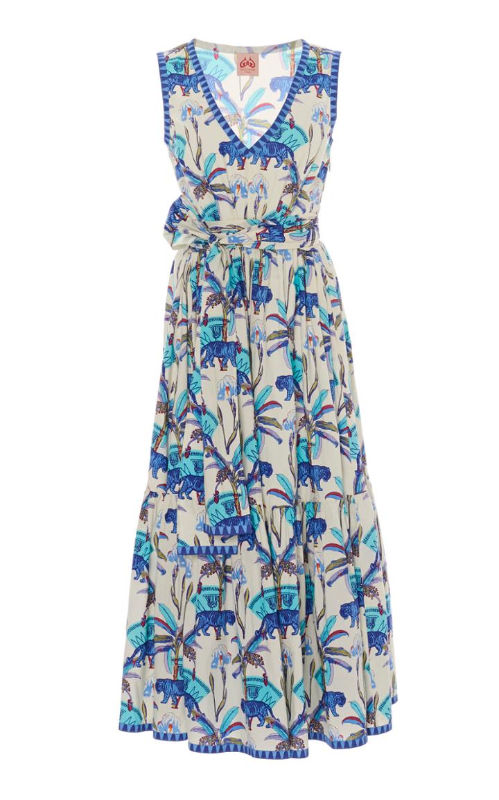 Le Sirenuse Positano Tiger Coconut Evelin Dress