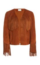 Khaite Gracie Fringed Leather Jacket
