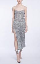 Anas Jourden Coated Lace Gathered Dress