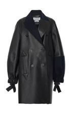 Loewe Double Breasted Leather Coat