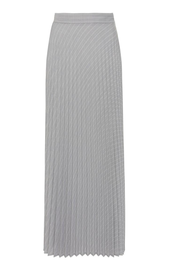 Max Mara Bill Striped Wool-blend Maxi Skirt