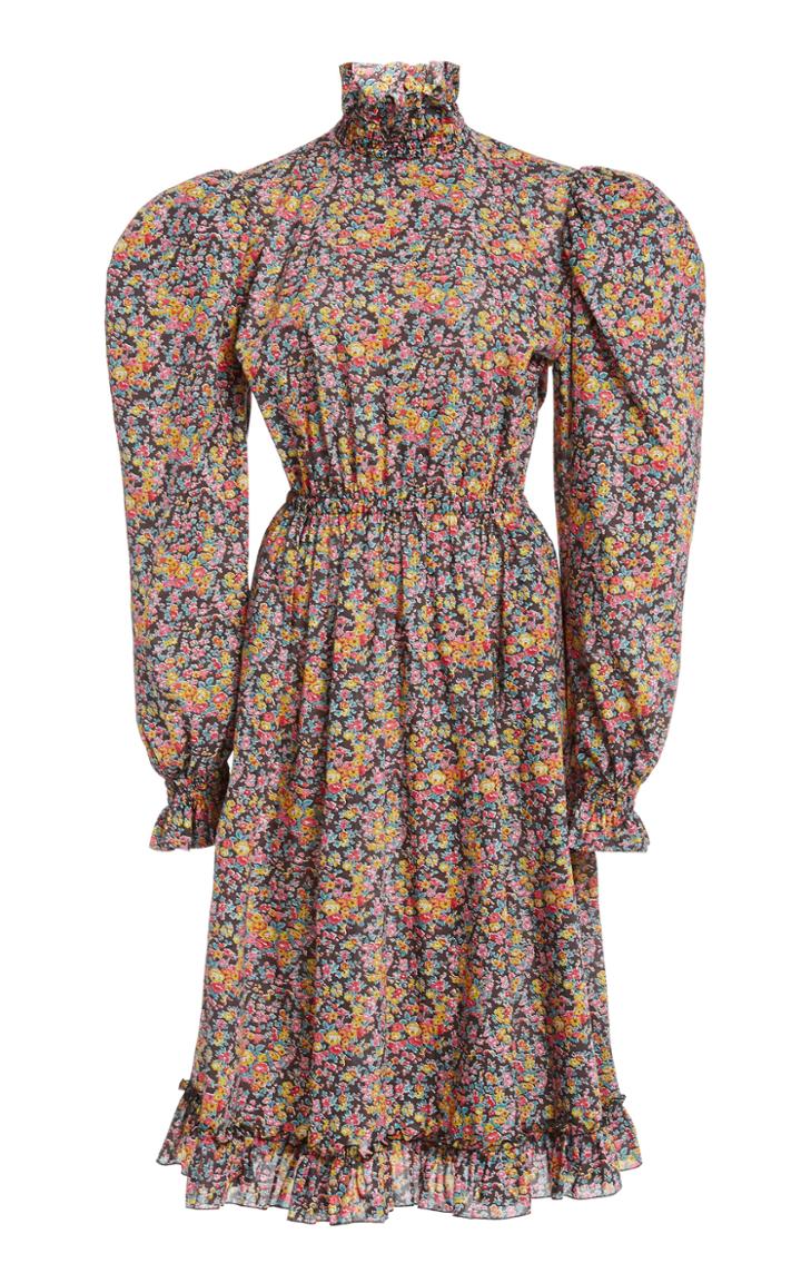 Moda Operandi Philosophy Di Lorenzo Serafini Liberty-print Cotton Muslin Midi Dress