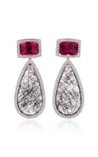 Dana Rebecca 18k White Gold Multi-stone Earrings