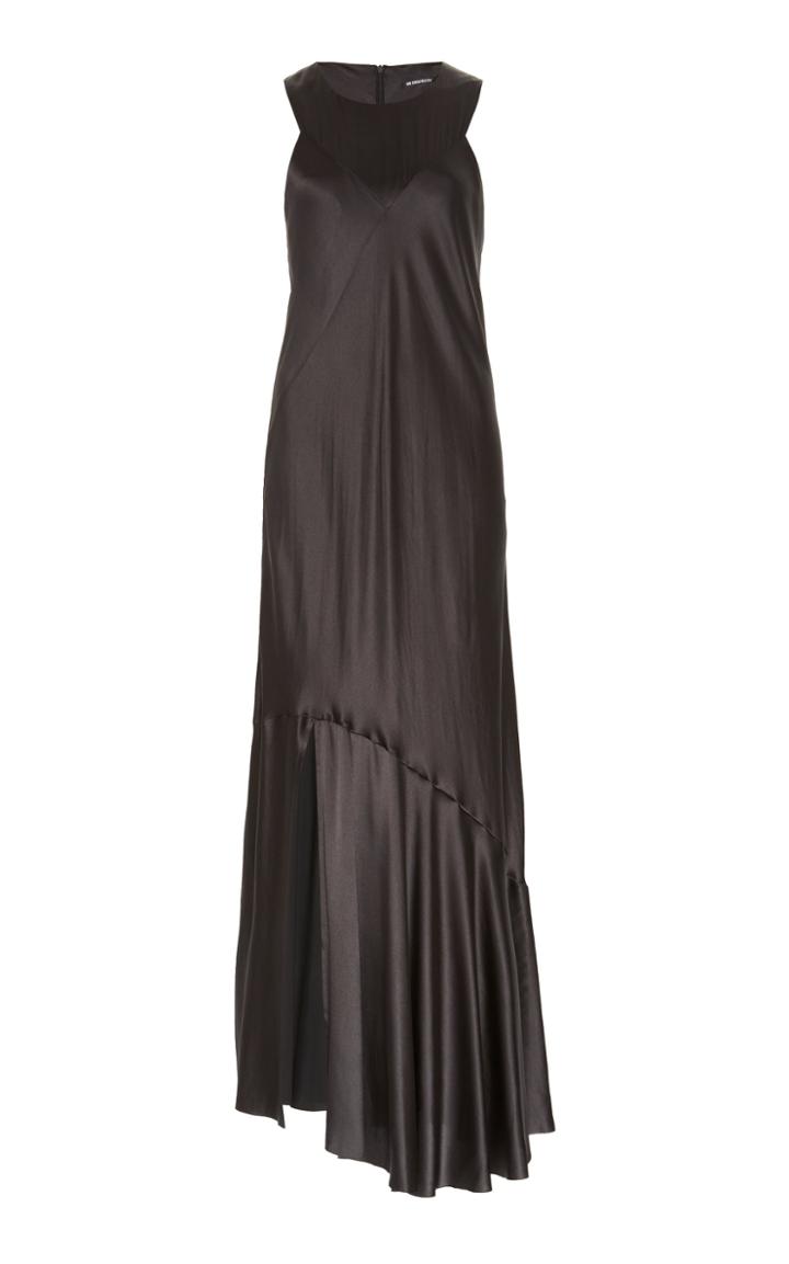 Ann Demeulemeester Asymmetrial Silk-satin Dress