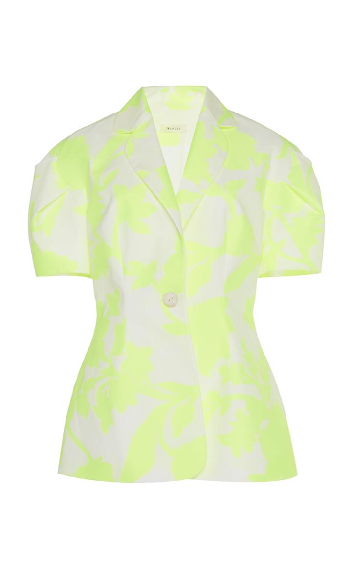 Delpozo Pleated Sleeve Jacket