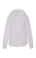 Moda Operandi Jil Sander Gathered Cotton Blouse