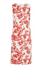 Oscar De La Renta Printed Shift Dress