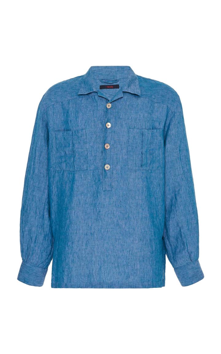The Gigi Denim Button-front Shirt