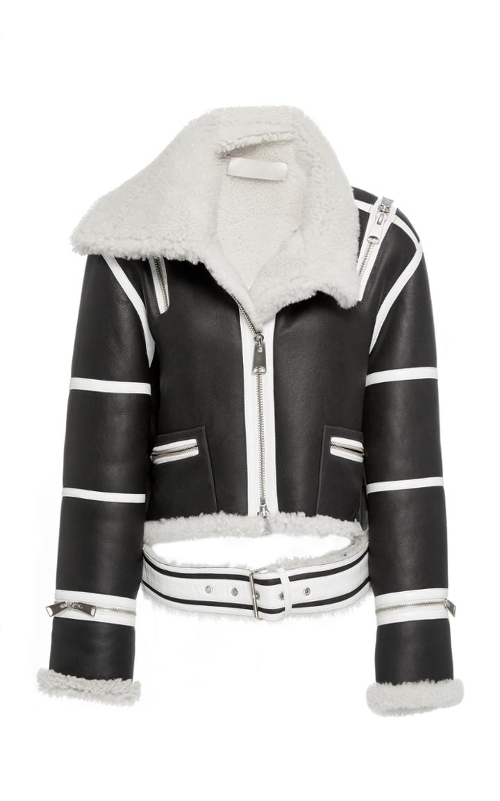 Monse Contrast Shearling Jacket