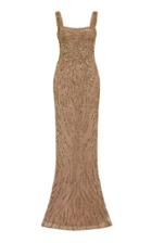 Rachel Gilbert Wanda Sequin-embellished Georgette Gown