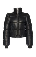 Michael Kors Collection Puffer Leather Jacket