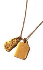 Moda Operandi Reggie Tina Coated Gold Pendant Necklace