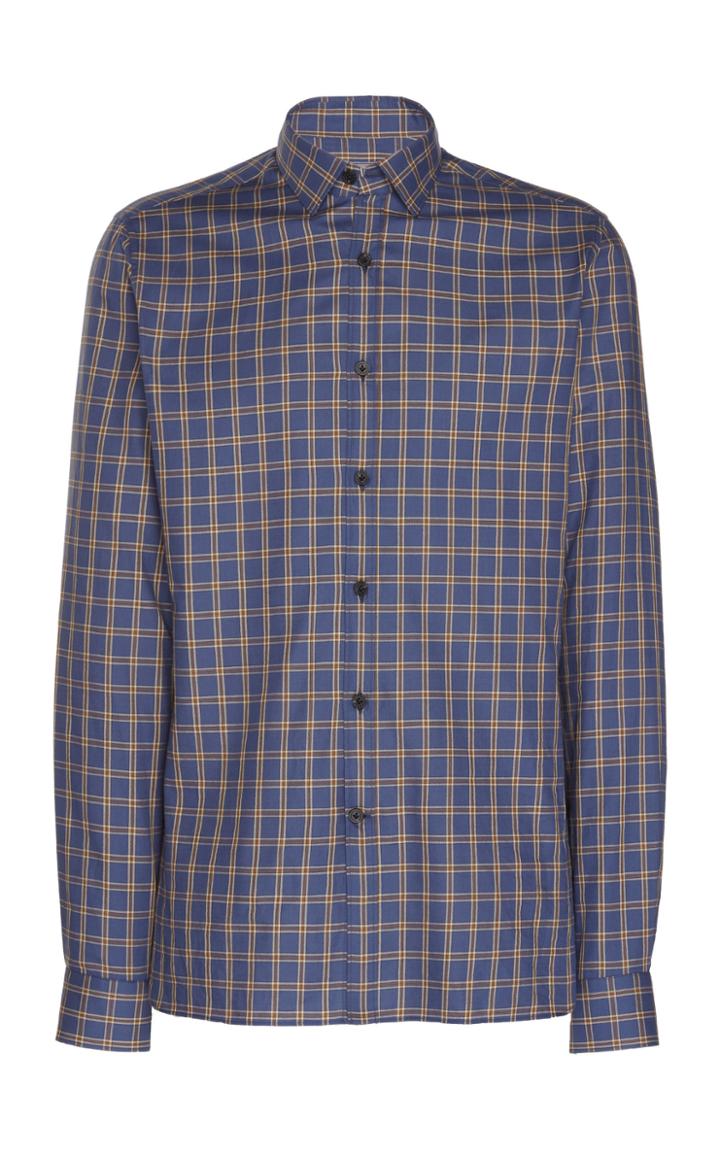 Lanvin Checked Cotton-poplin Button-up Shirt