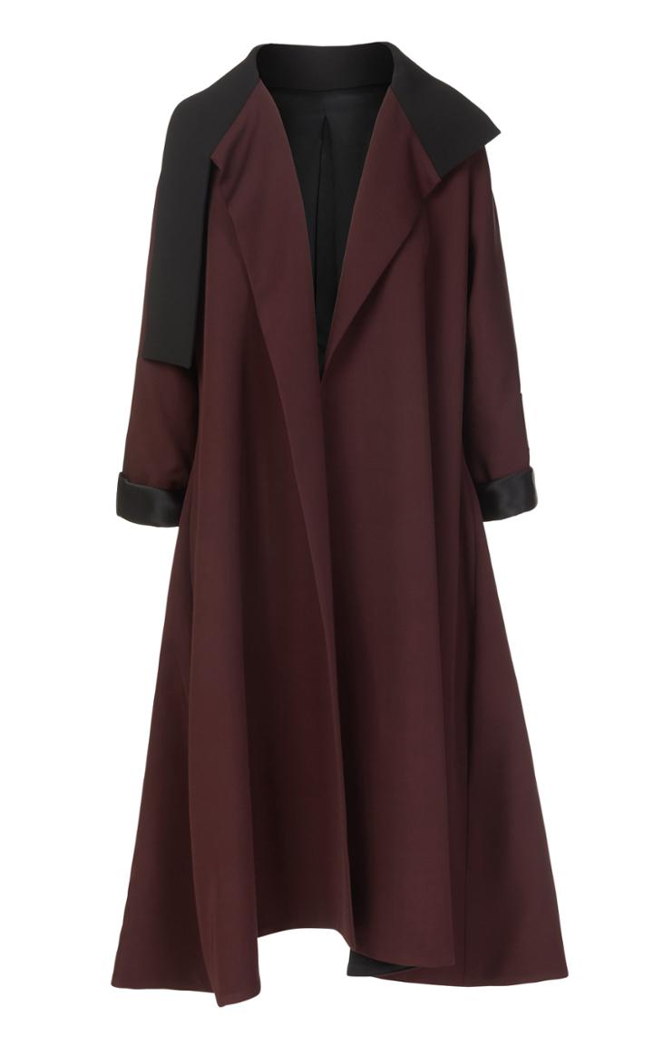Maticevski Affectionate Oversized Crepe Swing Coat