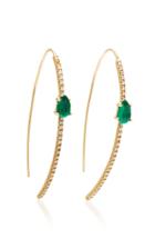 Michelle Fantaci Pave Half Hoop Earring