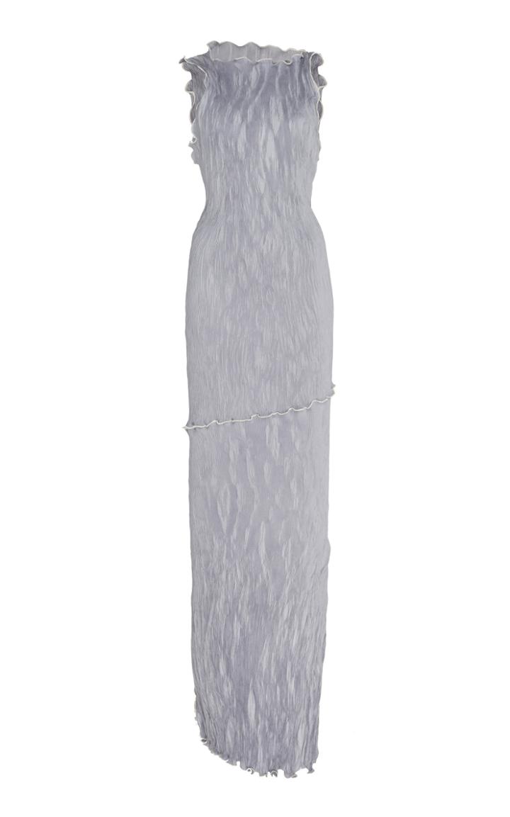 Peet Dullaert Techno Pleated Halter Dress