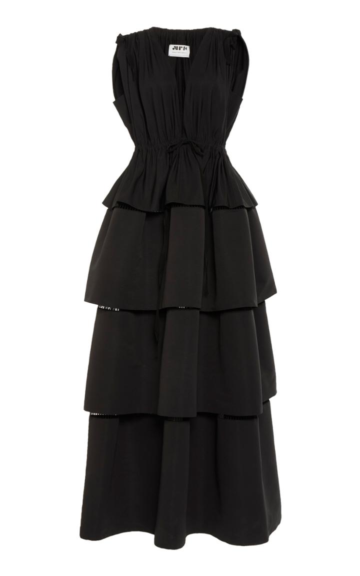 Moda Operandi Maison Rabih Kayrouz Peplum Tiered Faille Dress Size: 36