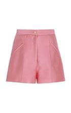 Moda Operandi Brandon Maxwell High Rise Satin Shorts Size: 2