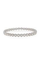 Sara Weinstock Round Bezel White Gold And Diamond Bangle