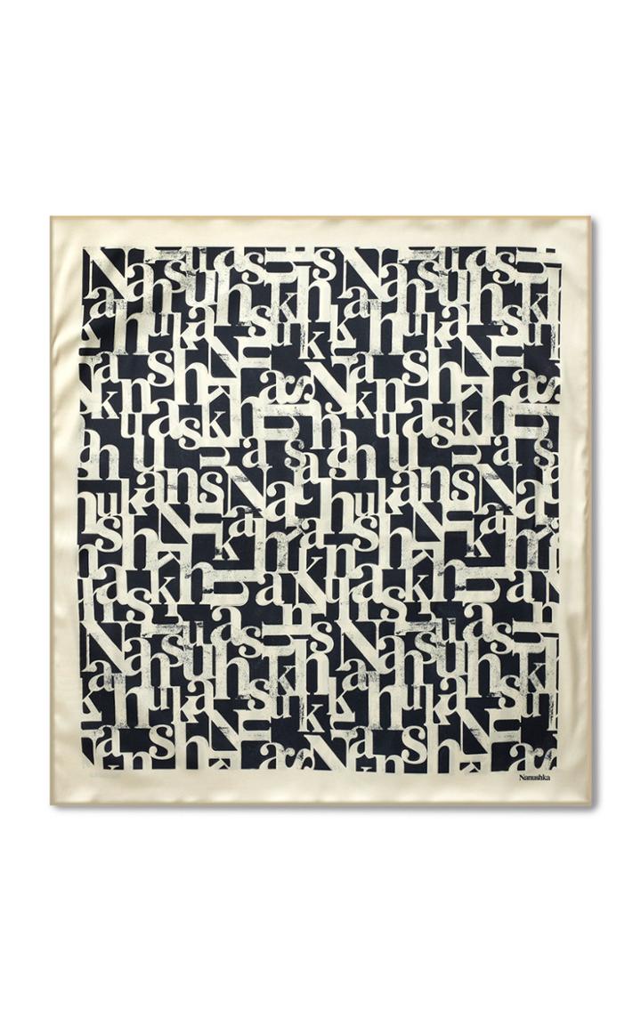 Moda Operandi Nanushka Large Miani Dna Print Silk Scarf