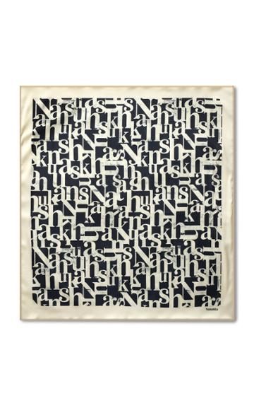 Moda Operandi Nanushka Large Miani Dna Print Silk Scarf