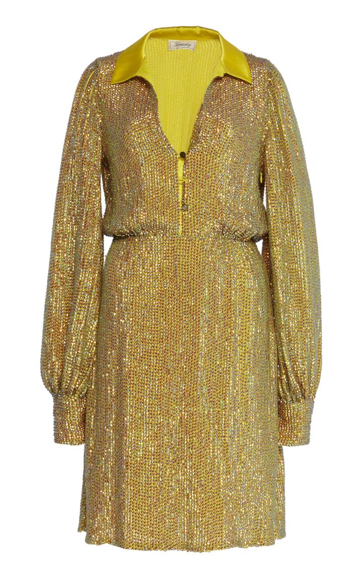 Temperley London Constellation Metallic Lurex Dress